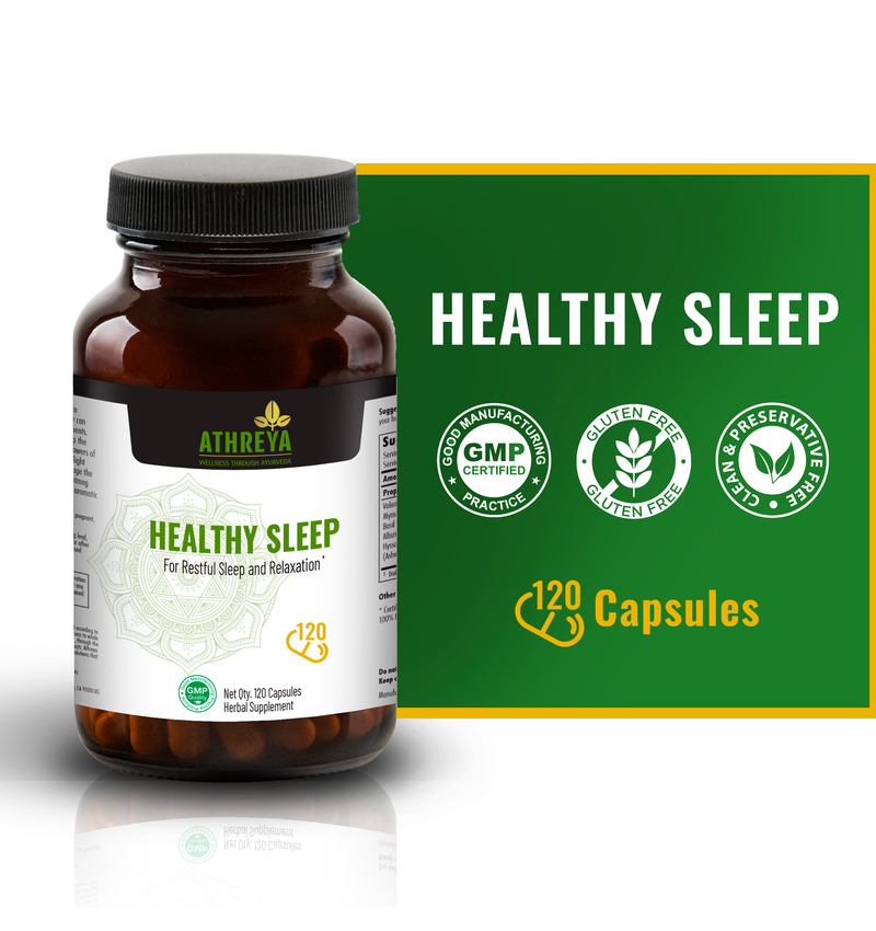 Healthy Sleep Capsules Herbal Sleep Aid Athreya Herbs