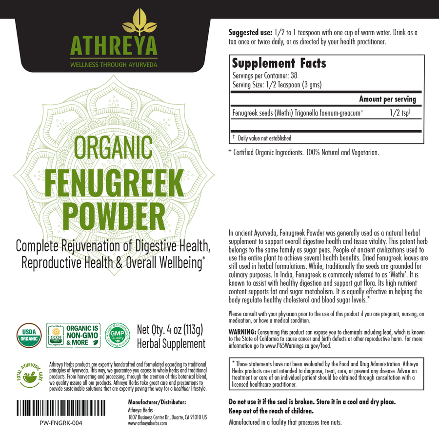 Organic Fenugreek Powder